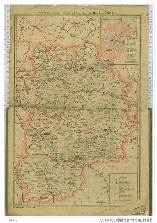 Almanach Des PTT De  1961, Dept Seine Et Marne 77 - Grand Format : 1961-70