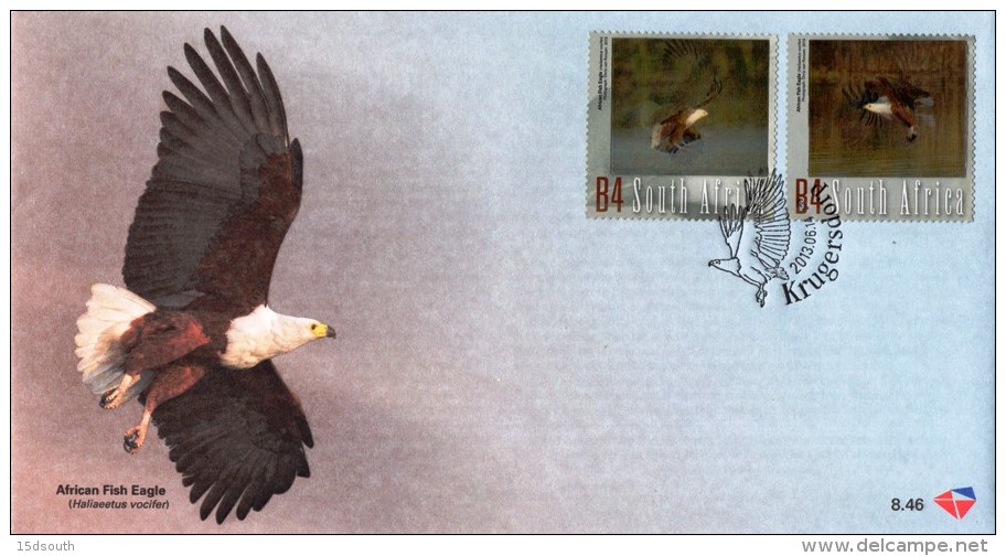 South Africa - 2013 Flight Of The Fish Eagle FDC - Oddities On Stamps