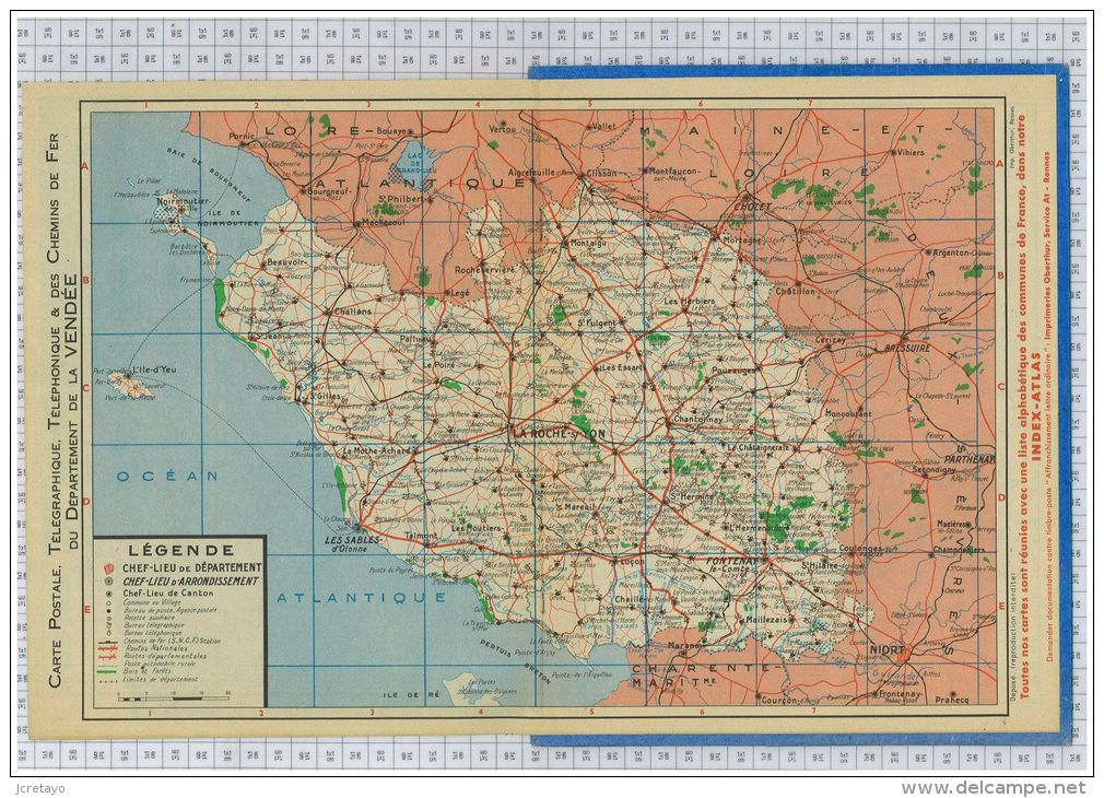 Almanach Des PTT De  1966, Dept Vendée 85 - Grossformat : 1961-70