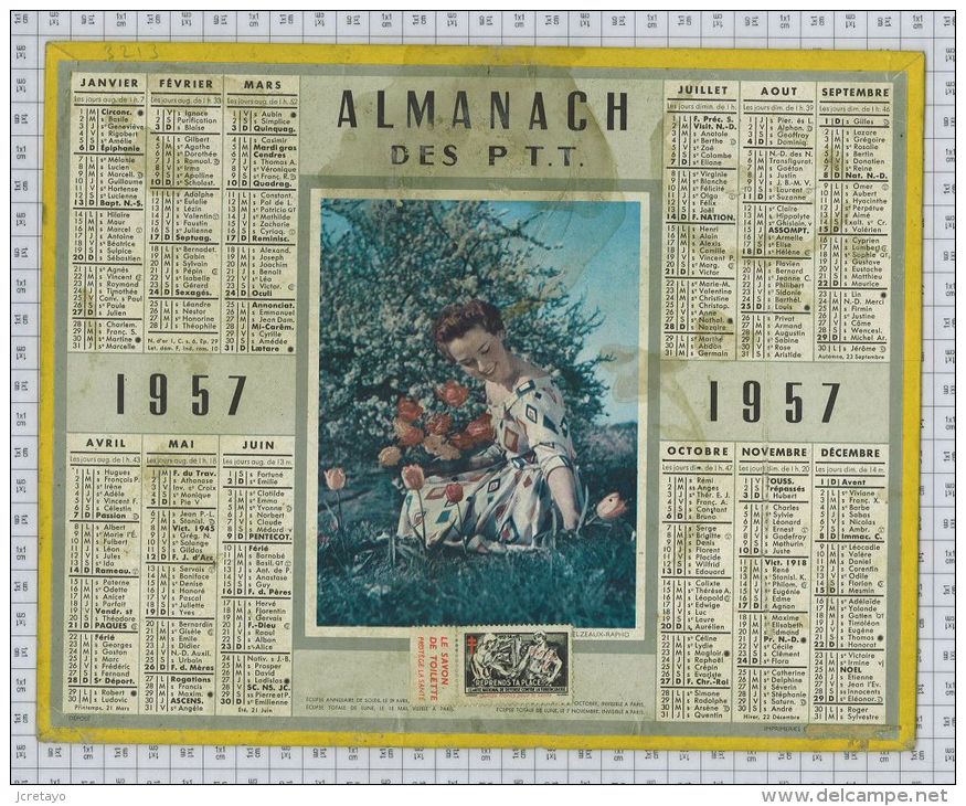 Almanach Des PTT De  1957 - Grand Format : 1941-60