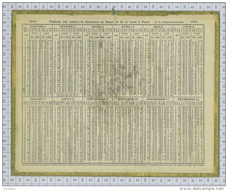 Almanach Des PTT De  1964 - Grand Format : 1961-70