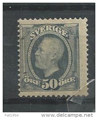 Suède 1891 , N°48 Neuf* MLH  Roi Oscar II - Neufs