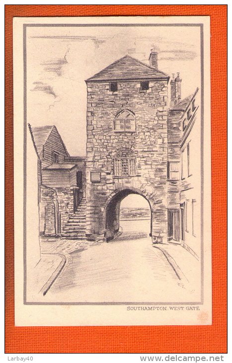 1 Cpa Southampton West Gate - Illustrateur - Southampton