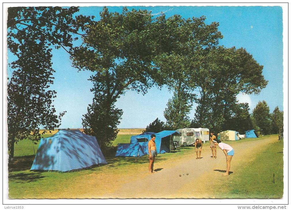 La Partie De Boules  .Camp De Camping; Tentes, Caravane   ...(Réf.5850) - Bocce