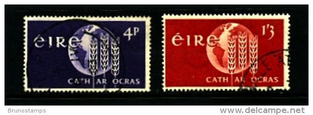 IRELAND/EIRE - 1963  FREEDOM FROM HUNGER   SET  FINE USED - Oblitérés