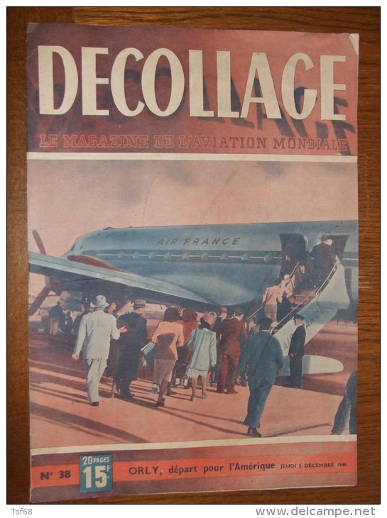 Revue Décollage N°38 Décembre 1946 Aviation - 1900 - 1949