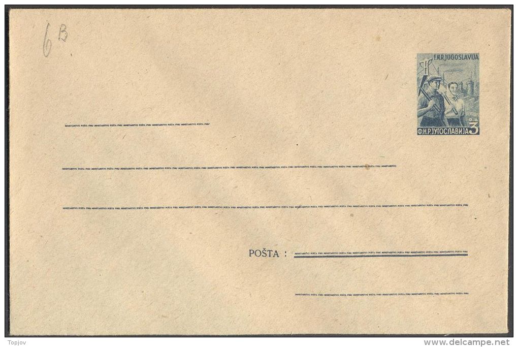 YUGOSLAVIA - JUGOSLAVIA - PS Mi. U20 - INDUSTRY - HRVATSKA - 1949 - Postal Stationery