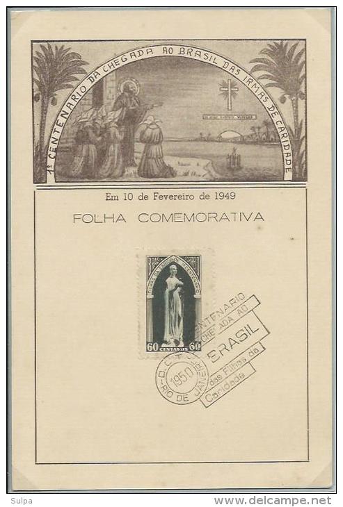 Centenario Da Chegada Ao Brasil Das Irmãs De Caritade - Lettres & Documents