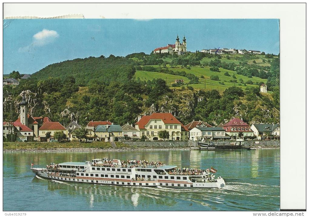 AUSTRIA  - POSTCARD – MARBACH A.D. DONJAU – MARIA TAFERL- WITH RIVER BOAT ADDR TO SWITZERTLAND W 1 ST OF S 5  POSTM UNRE - Maria Taferl