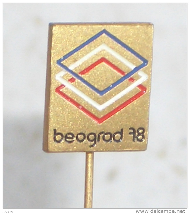 BOXING WORLD CHAMPIONSHIPS 1978. ( Yugoslavian Pin ) Badge Boxing Boxe Boxeo Boxen Pugilato Anstecknadel Distintivo - Boxing