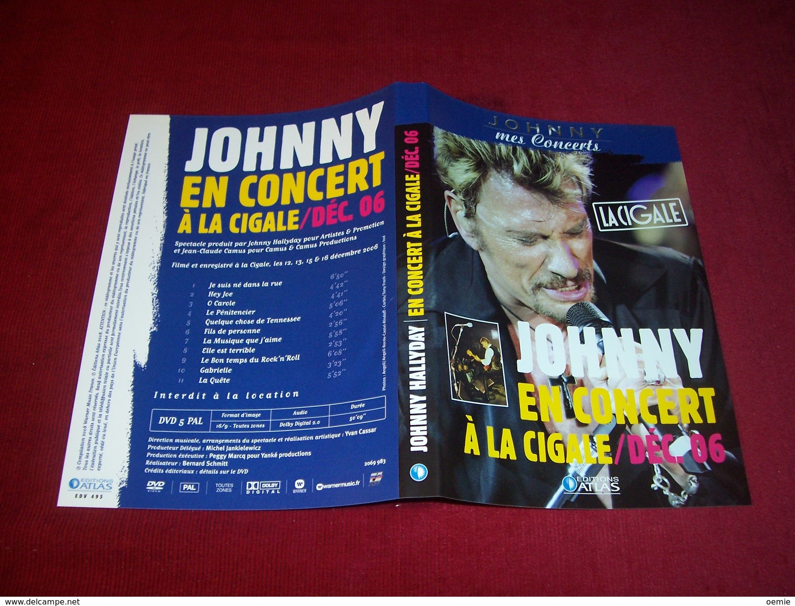 JOHNNY HALLYDAY  °  EN CONCERT A LA CIGALE  DEC 06 - Conciertos Y Música