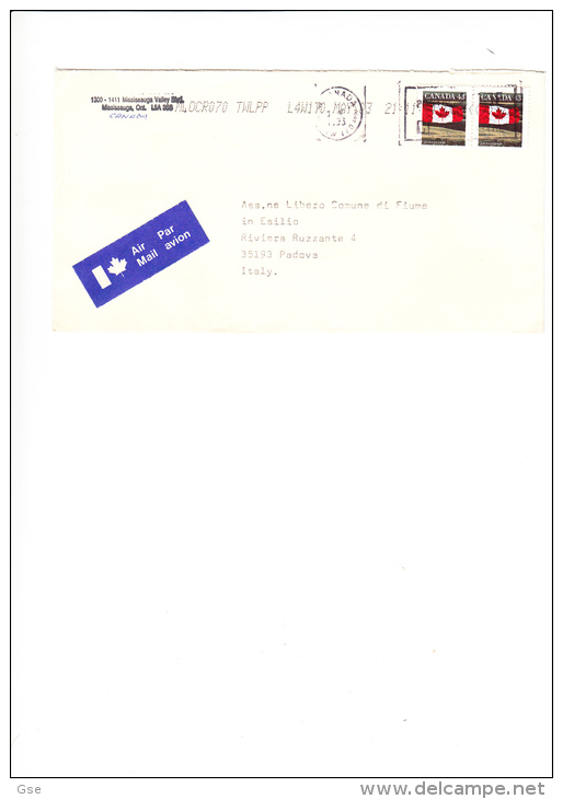 CANADA  1993 - Lettera Per L´Italia - Airmail