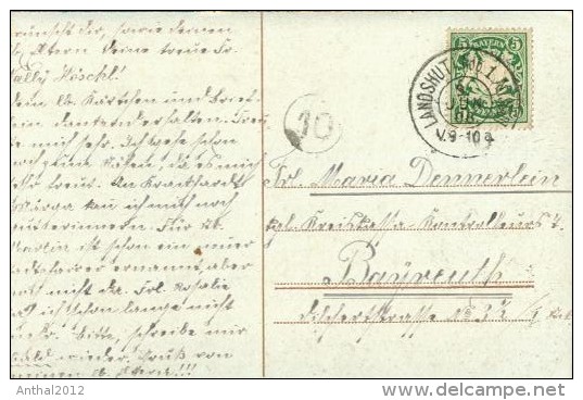 Fröhliche Pfingsten Kind Junge Boy Mit Hut Enfant 9.6.1908 Von Landshut Nach Bayreuth - Pinksteren