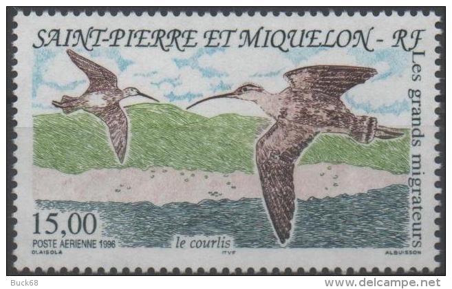 SAINT-PIERRE-ET-MIQUELON Poste Aérienne 75 ** MNH Courlis - Unused Stamps
