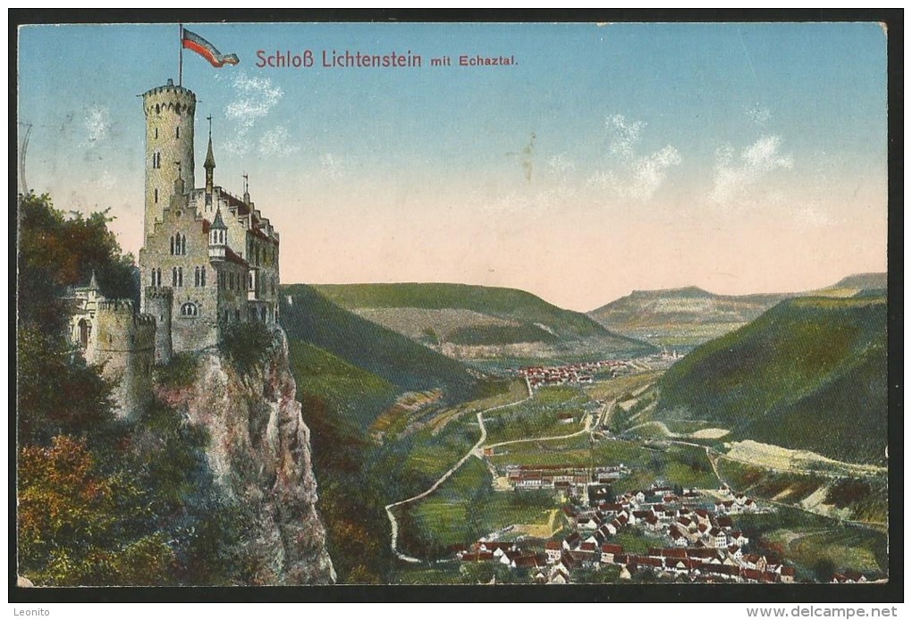 Schloss LICHTENSTEIN Münsingen 1913 - Münsingen