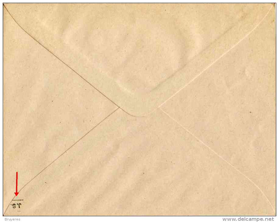 Entier Postal Sur Enveloppe Avec Timbre "Pétain 1 F" (Sinais PET C2) - Standard Covers & Stamped On Demand (before 1995)