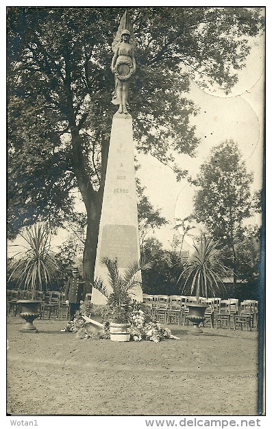 Carte Photo - Monument 14-18 à THULIN (Inauguration Ou Préparation Cérémonie ?) - Hensies