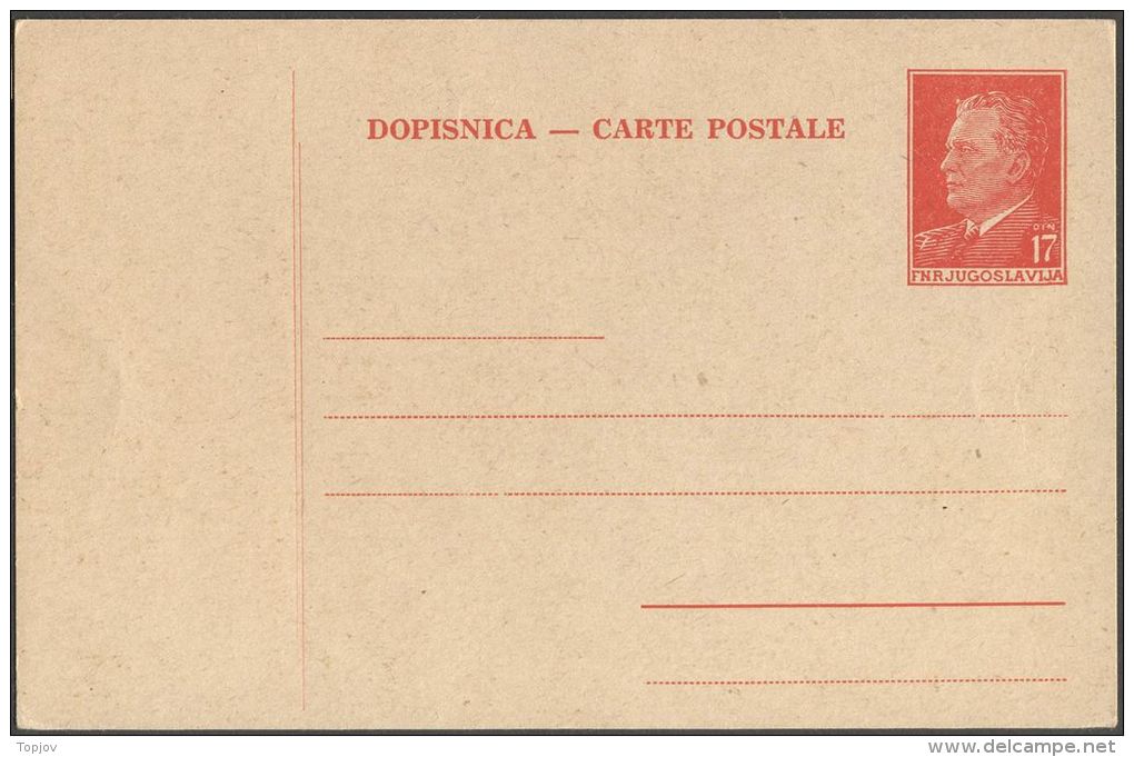 YUGOSLAVIA - JUGOSLAVIA - PS Mi. P137 - TITO  - 1952 - Entiers Postaux