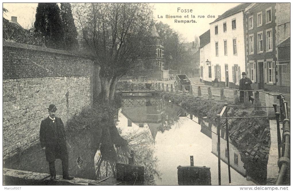 FOSSES LA VILLE - LA BIESME ET LA RUE DES REMPARTS - 1913 - Fosses-la-Ville