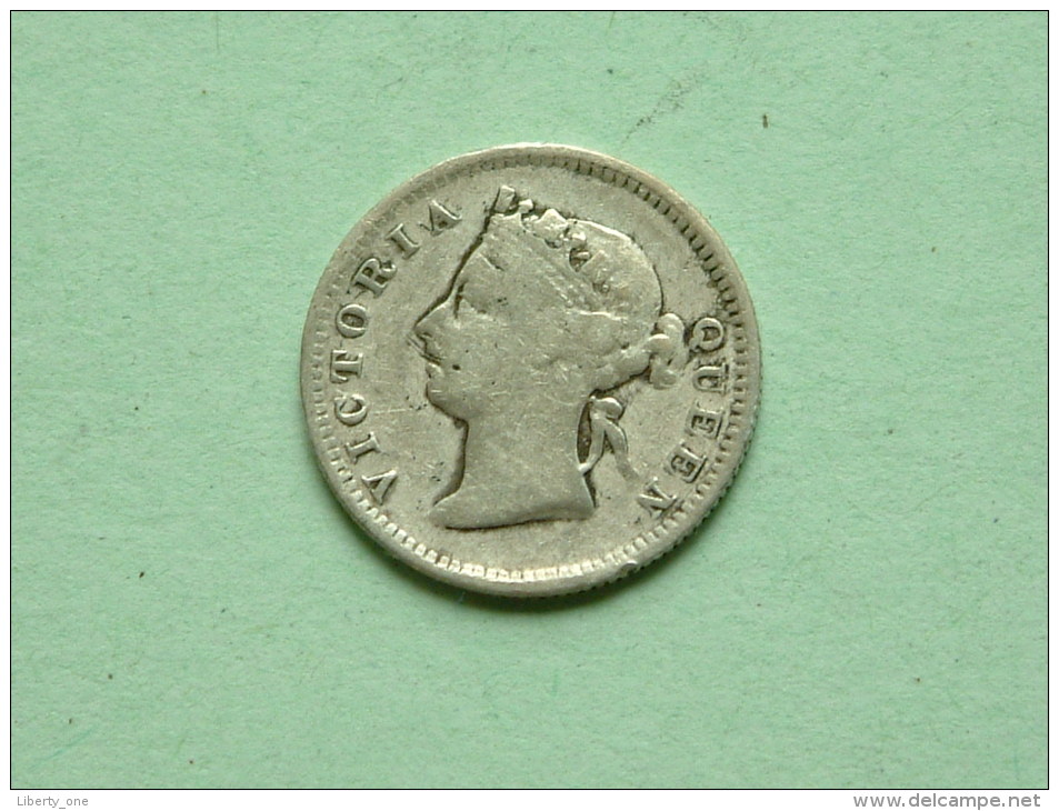 1899 - STRAITS SETTLEMENTS - 5 CENTS / KM 10 ( Uncleaned Coin / For Grade, Please See Photo ) !! - Colonies