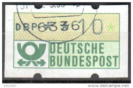 Germany BRD - 1981 ATM Nr 1  - 010 Gestempelt Used - Automatenmarken [ATM]