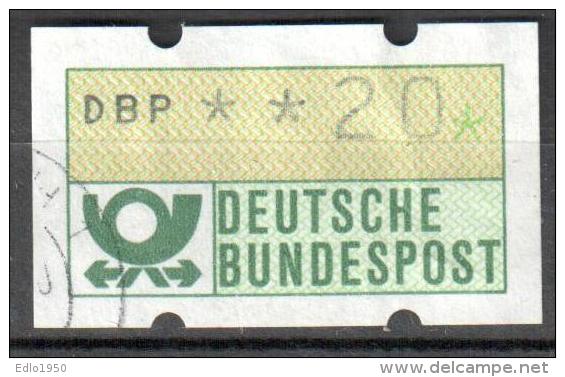 Germany BRD - 1981 ATM Nr 1  - 020 Gestempelt Used - Automatenmarken [ATM]