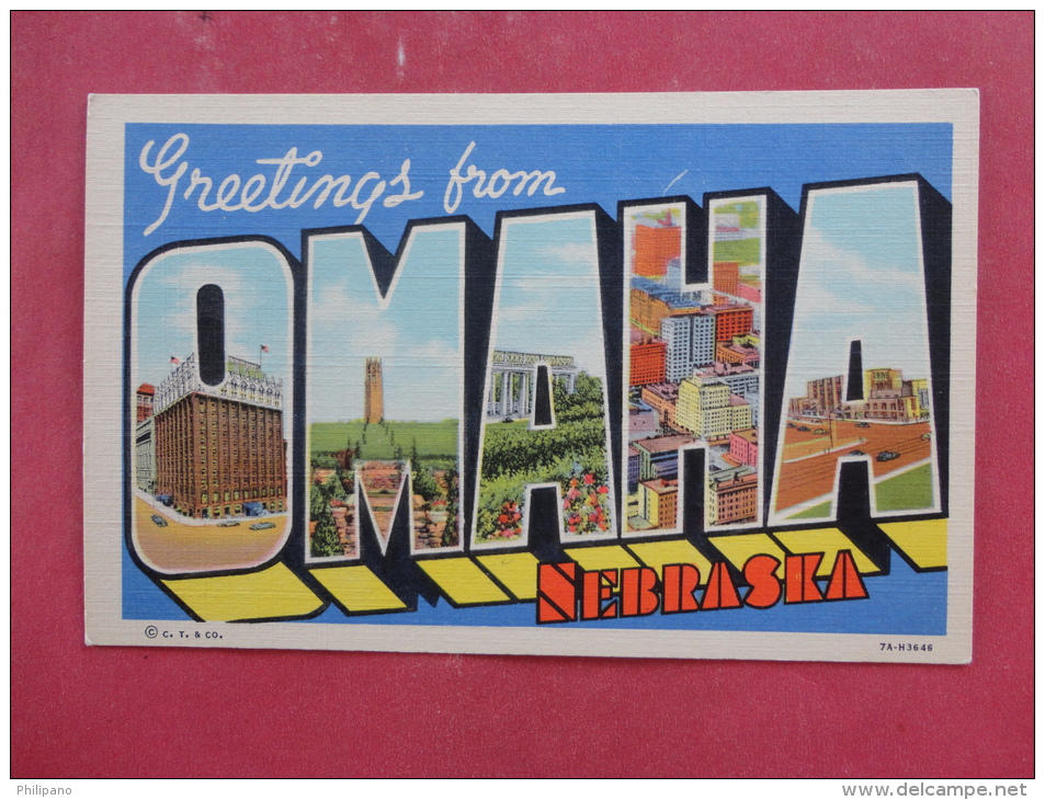 Greetings From  - Nebraska > Omaha  Not Mailed ---  Ref  1043 - Omaha