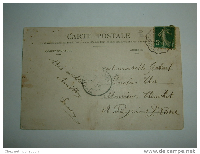 CPA POSTCARD MILITAIRE CAMP CHAMBARAN ISERE GARNITURE DES PAILLASSES PENELON CLEMENT PEYRINS LA COTE ST ANDRE 726 - Kasernen