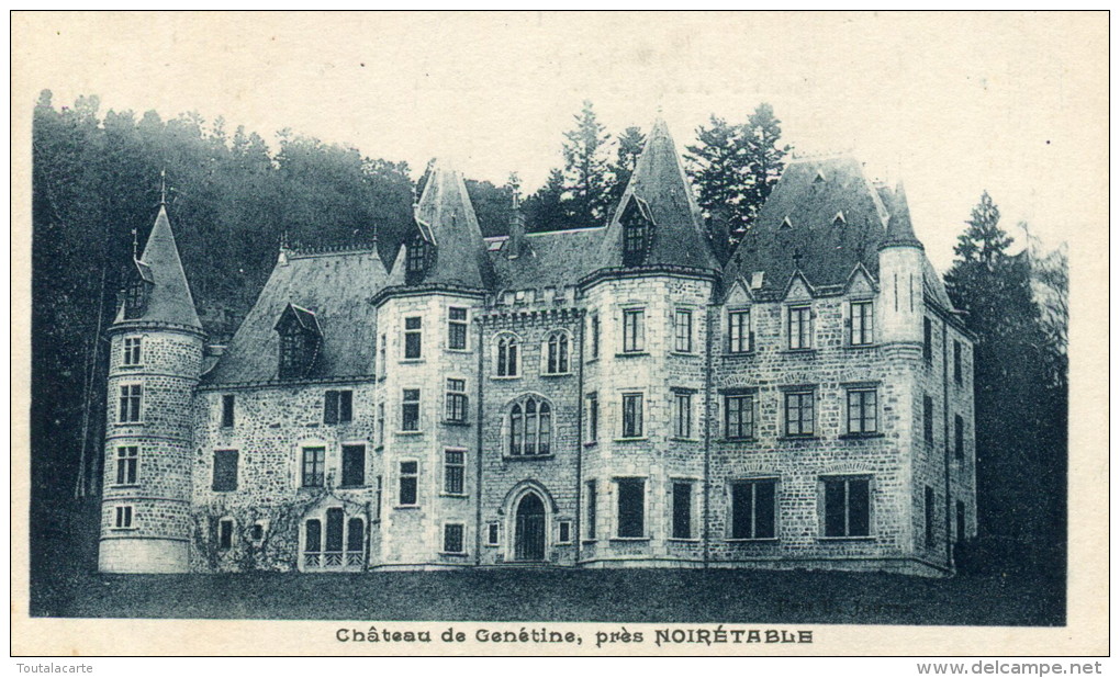 CPA 42 CHATEAU DE GENETINE PRES DE NOIRETABLE - Noiretable