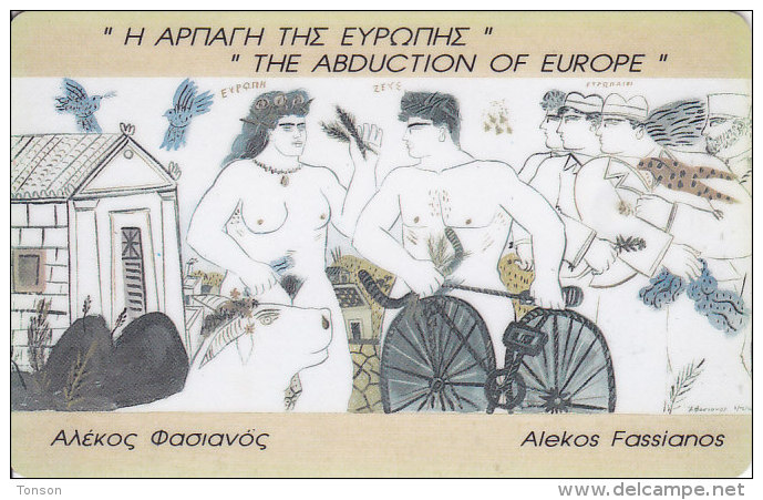 Greece, X0023, Ø1Ø9, Abduction Of Europe, 2 Scans.   Chip : SM 2 - Greece