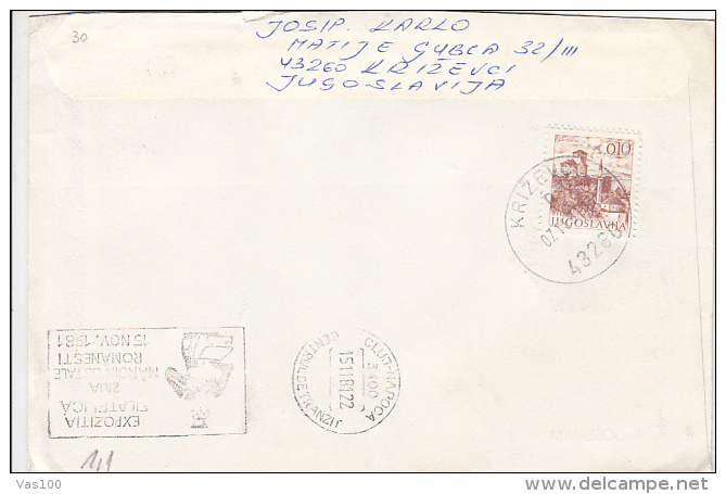 CATHEDRAL, PALACE, SOLDIER, UNIVERSITY, SPECIAL COVER, 1981, YOUGOSLAVIA - Lettres & Documents