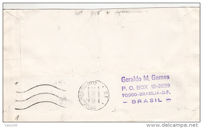 MANSION, STAMPS ON COVER, 1977, BRASIL - Cartas & Documentos