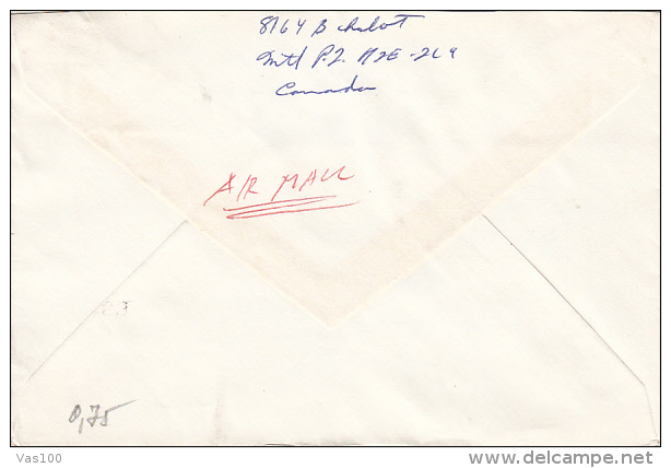 PLANES, STAMPS ON COVER, 1980, CANADA - Cartas & Documentos