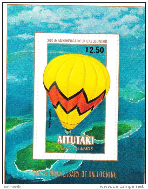 Aitutaki 1983 Manned Flight Bicentenary S/S MNH - Aitutaki