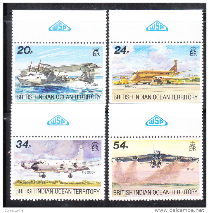 British Indian Territory 1992 Aircraft MNH - Britisches Territorium Im Indischen Ozean