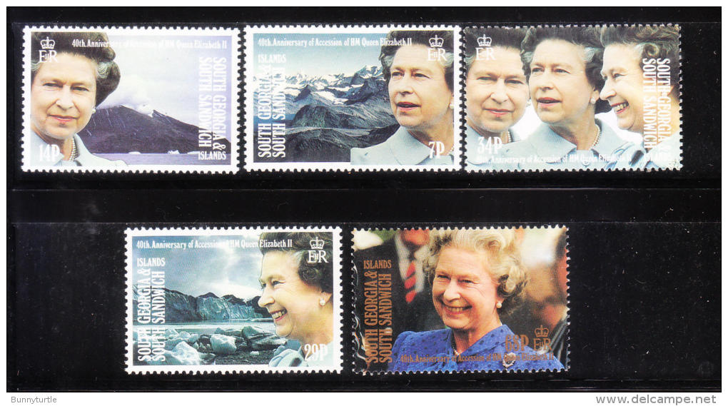 South Georgia 1992 QE II´s Accession To The Throne MNH - South Georgia