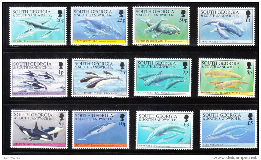 South Georgia 1994 Whales & Dolphins Definitive MNH - Géorgie Du Sud