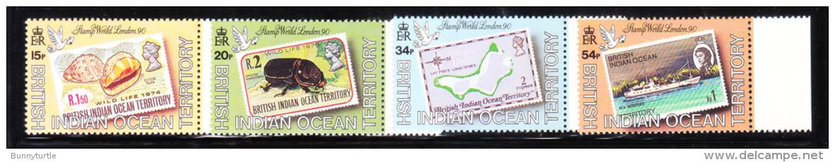 British Indian Ocean Territory BIOT 1990 Stamp World London MNH - Britisches Territorium Im Indischen Ozean