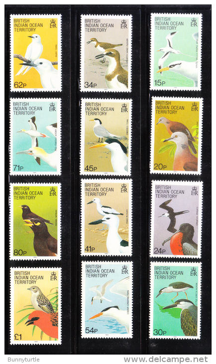 British Indian Ocean Territory BIOT 1990 Birds Definitive MNH - Territorio Británico Del Océano Índico