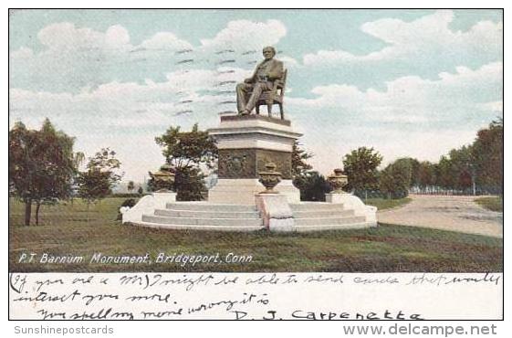 Connecticut Bridgeport P T Barnum Monument - Bridgeport
