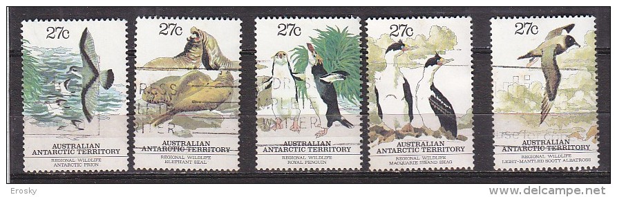 PGL BP195 - AUSTRALIAN ANTARTIC TERRITORY Yv N°55/59 - Usados