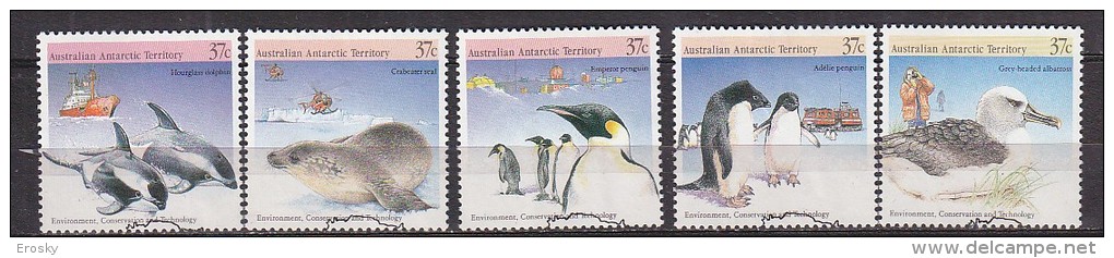 PGL BP202 - AUSTRALIAN ANTARTIC TERRITORY Yv N°79/83 - Gebraucht