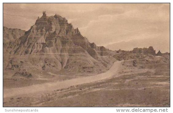 South Dakota  Wall Pinnacle Peaks Badlands National Monument Albertype - Other & Unclassified