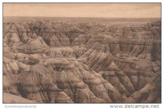 South Dakota  Wall Big Foot Pass Badlands National Monument Albertype - Other & Unclassified