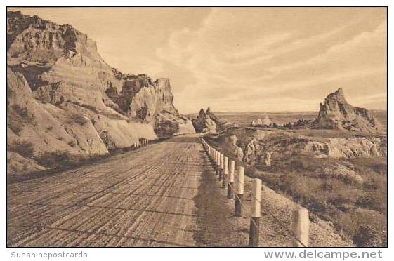 South Dakota Wall Cedar Pass Badlands National Monument Albertype - Other & Unclassified