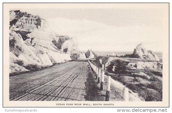 South Dakota Wall Cedar Pass Albertype - Other & Unclassified