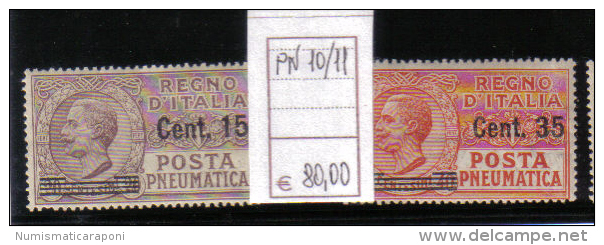 1927 Posta Pneumatica  Unificato 10-11 Nuovo ** COD FRA.301 - Nuovi