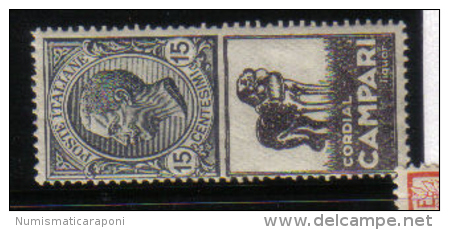 1924-1925 CAMPARI PUBBLICITARI  Unificato 3 Nuovo ** COD FRA.311 - Publicité