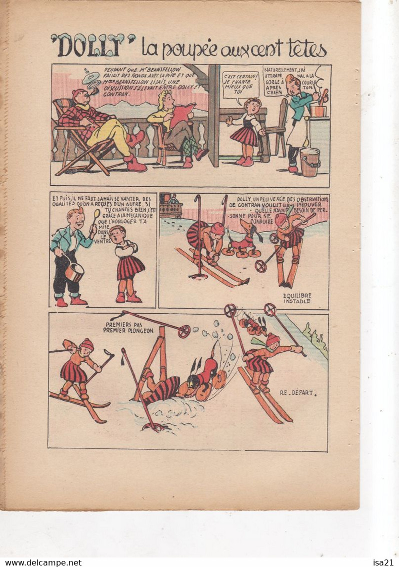 BERNADETTE: Revue Pour Les Jeunes Filles  29 Janvier 1939 " Une Course Périlleuse " , Dolly, Vanité ...n° 474 - 1900 - 1949