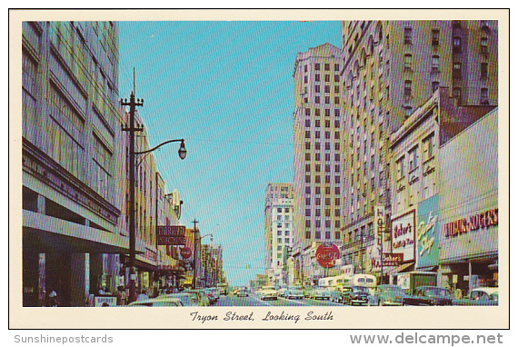 Tryon Street Looking South Charlotte North Carolina - Charlotte